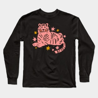 Cute pink tiger Long Sleeve T-Shirt